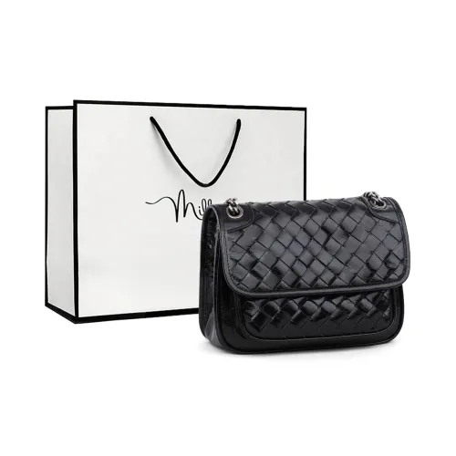 MILLIE'S Сумка через плечо из коровьей кожи и синтетической кожи среднего размера женская черная