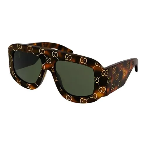 GUCCI Ацетат Нерегулярная форма Солнцезащитные очки Мужской Коричневый