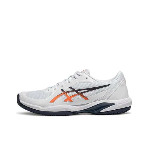 Asics SOLUTION SWIFT FF 2 Low Топ Теннисные Кроссовки Мужские Белые Оранжевые