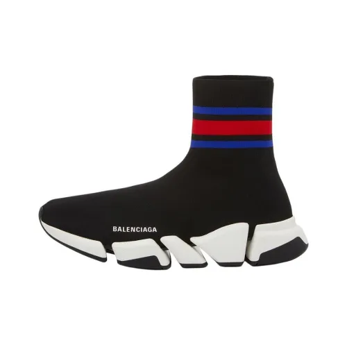 Balenciaga Speed 2,0 High Топ Повседневная обувь Мужская Черная