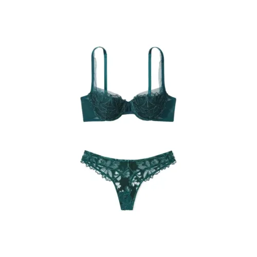 Victoria's Secret Комплект нижнего белья для женщин цвет павлиний синий