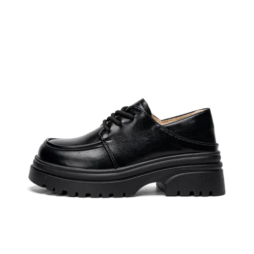 Warrior Лоферы Платформа Увеличение Высоты 5,5 см Женские Черные