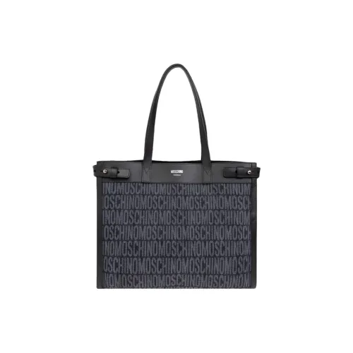 MOSCHINO Кожа Тоут Сумка Сумка для покупок Сумка Женская Морской Синий