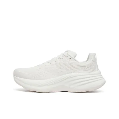 Saucony Hurricane 24 Slip-resistant Abrasion-resistant Low-top Беговые кроссовки Мужские Белые