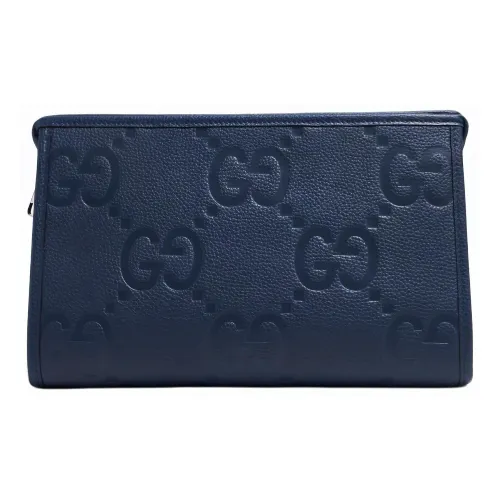 GUCCI Кожа Клатч Большой Мужской Синий