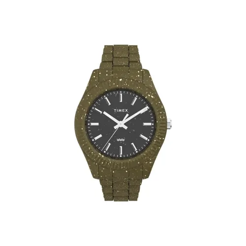 TIMEX Мужские часы Кварцевый механизм Пластиковый ремешок из ПК 42 мм черный циферблат