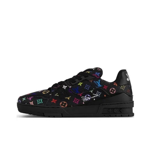 Takashi Murakami x LOUIS VUITTON Trainer Low Скейтборд Кроссовки Женские Черные