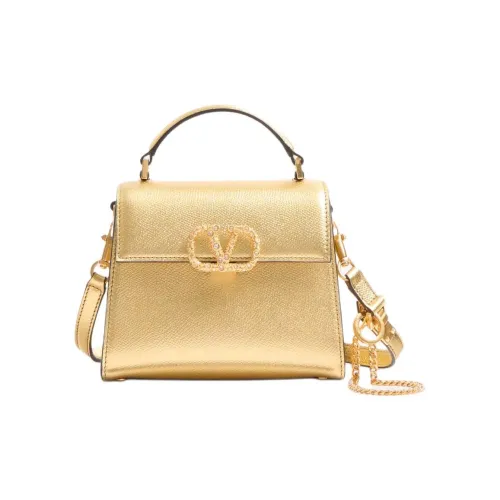 Valentino GARAVANIVSLING с рельефной телячьей кожей сумка через плечо мини-сумка женская золотая