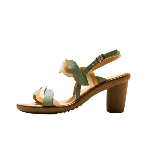 El Naturalista TRIVIA one Ремень Сандалии 8,5 см Женские Зеленый