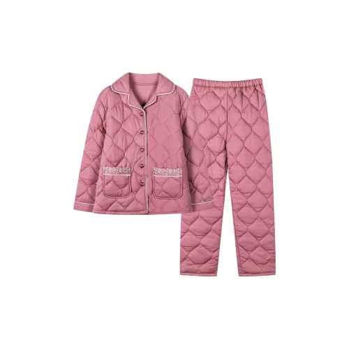 LEZIYUN Пижамный комплект женский розовый красный