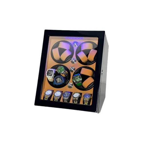 Windtoptime Эмалевое покрытие Watch Winder 12+5 Черный