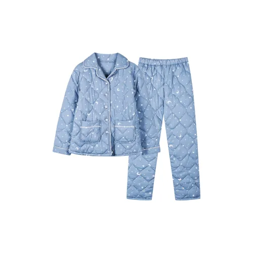 LEZIYUN Пижамный комплект женский синий