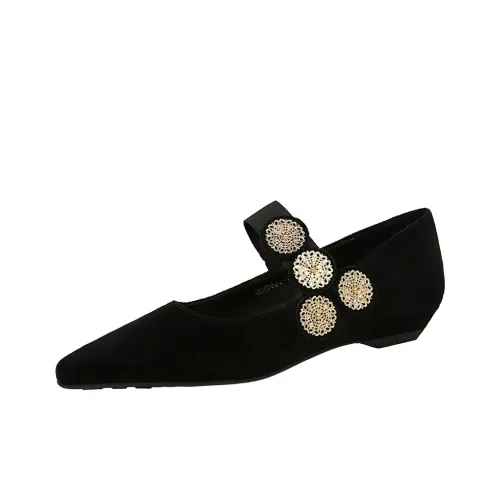 Bamiti As if treading on level ground Плоская подошва Туфли Мэри Джейн 2,5CM Женские