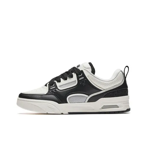 ANTA Противоскользящие Износостойкие Низкие Кроссовки для скейтбординга Мужские Черные Белые Серые