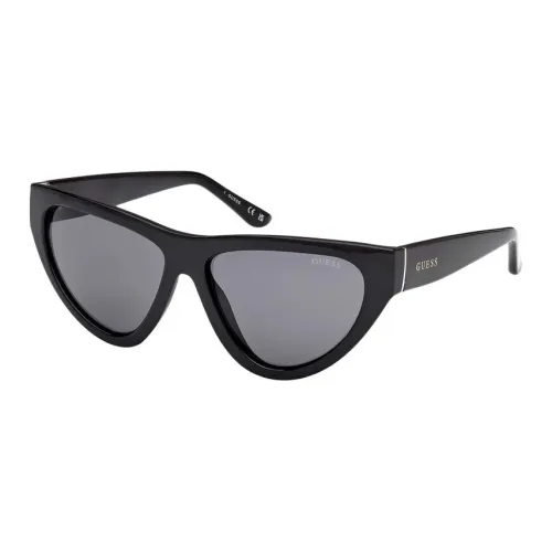 GUESS Воздействие Литья Пластик Кошачий глаз Солнцезащитные очки Женские Черный