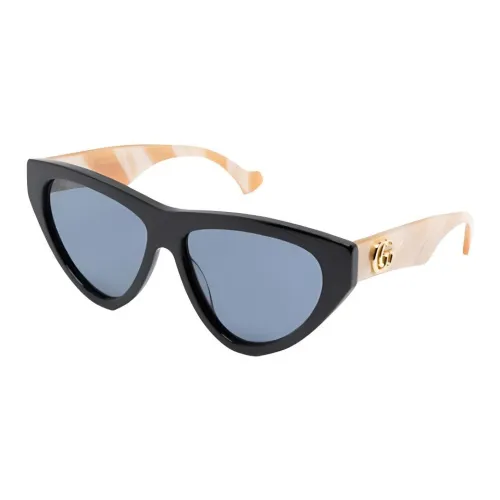 GUCCI Ацетат Нерегулярная форма Солнцезащитные очки Женские Черный