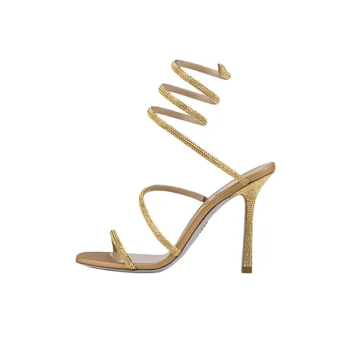 RENE CAOVILLA Cleo One Ремешок Сандалии Женские Золотые