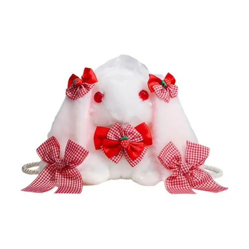 MINLUBAOLUO Плюшевая сумка через плечо стандартная женская белая