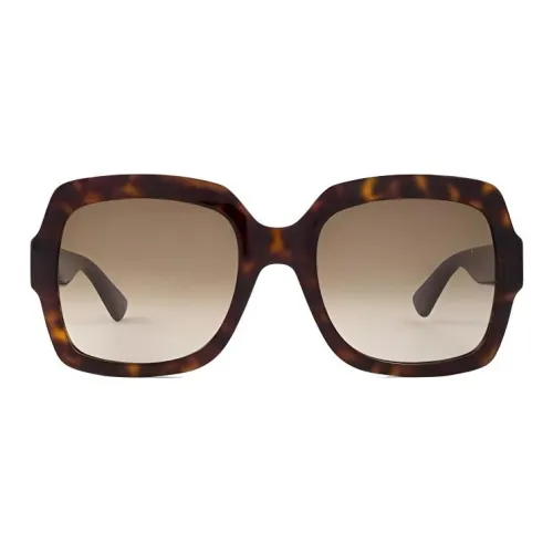 GUCCI Ацетат Нерегулярная форма Солнцезащитные очки Женские Черепаховый