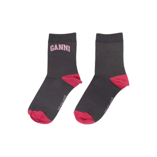 GANNI Низкие носки унисекс 1 упаковка серый