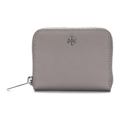 TORY BURCH Emerson Saffiano кожа кошелек для монет женский серый