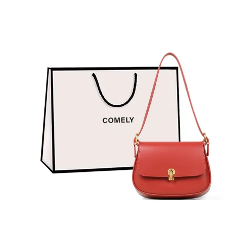 COMELY Коровья кожа с синтетической кожей сумка для свадьбы сумка через плечо маленькая женская вишнево-красный