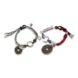 Браслет 1 пара (Черный + Красный)