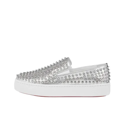 CL LUBOTING Spikeboat Лоферы Мужские Серебряные