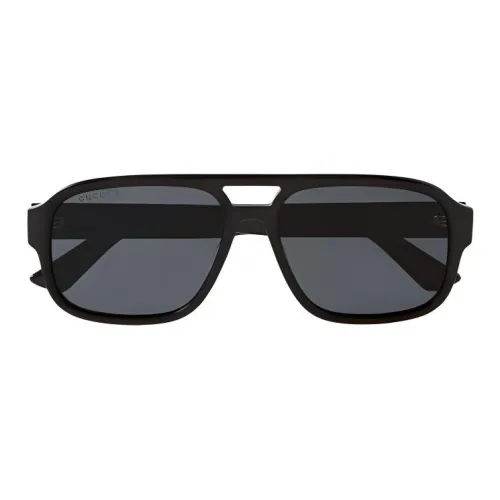 GUCCI Ацетат Aviator Солнцезащитные очки Мужские Черные