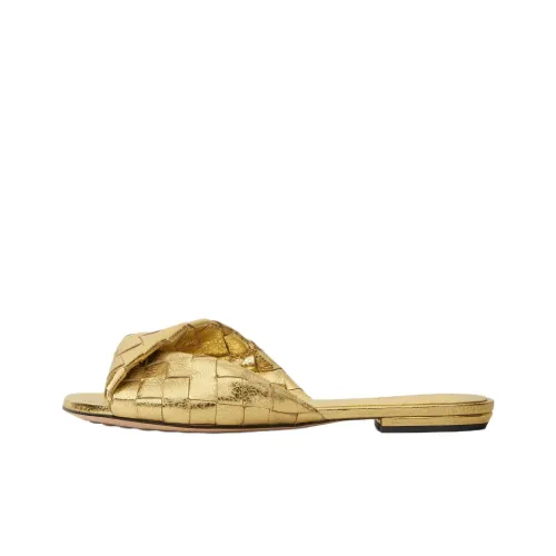 Bottega Veneta Blink Слипоны Женские Золотые