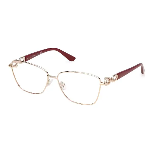GUESS Металл Квадрат Оправы для очков Унисекс Красный