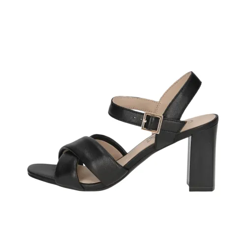 CAPRICE Sydney One Strap Sandals 8 cm Women's Black CAPRICE Sydney One Ремешок Сандалии 8 см Женские Черные