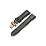 Чёрный, чёрная нить, пряжка, цвет розовое золото