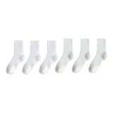 6 пар (Белый 3 + Молочно-белый 3)