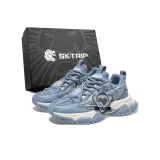 Прозрачный лазурный синий арочный и стрелка 1 (подвеска)