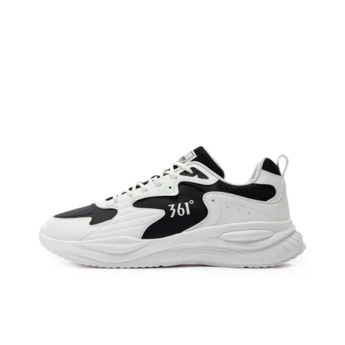 361° Life Collection Амортизаторы Шок Резистентность к истиранию Низкий Топ Повседневные Беговые кроссовки Мужские Белый Черный