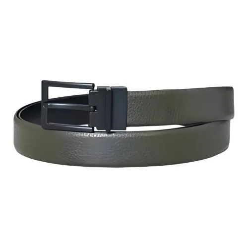 EMPORIO ARMANI Ремни из коровьей кожи Мужской Черный Ширина 3 см