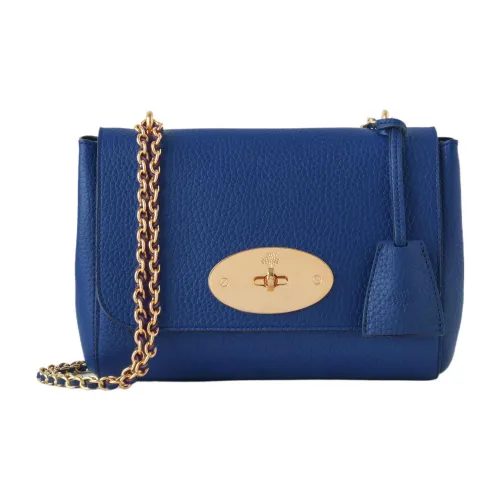 Mulberry Lily Корова Кожа Вечерняя Сумка Сумка через плечо Сумка на плечо Женская Синий Краска