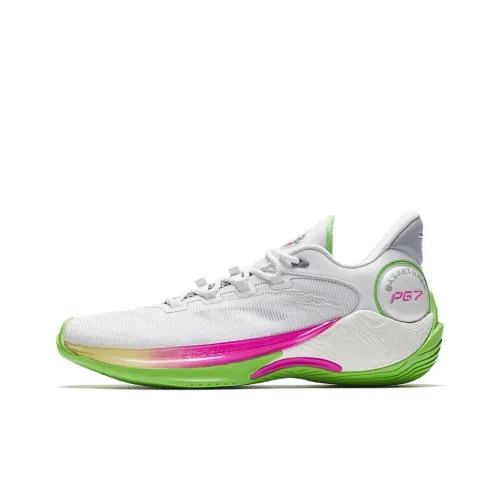 ANTA Speed Battle 6 Баскетбольные кроссовки MID Топ Белый зеленый розовый Мужской