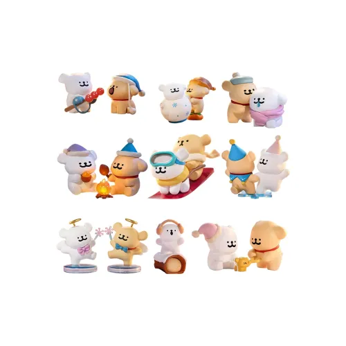 TOP TOY x Maltese Warm Collection Модная игрушка Слепые коробки Один Mystery Коробка Целая коробка 8 шт