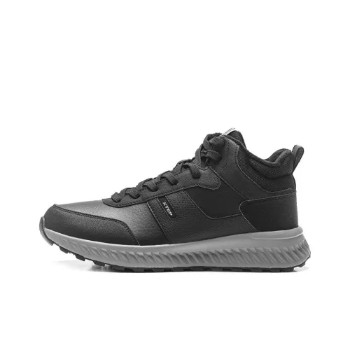 XTEP Slip-resistant Waterproof Увеличение Высоты Высокие Топы Casual Мужской Черный