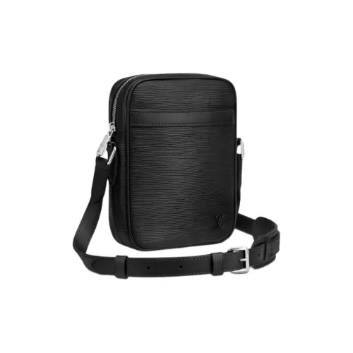 LOUIS VUITTON Danube Epi Коровья кожа Camera Сумка Сумка через плечо Мужская Черная