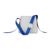 Синий ремешок, цветная лента, сумка