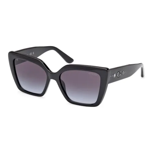 GUESS Butterfly Солнцезащитные очки Женские Черные