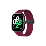 Бургундский - Складная застежка, силиконовый ремешок