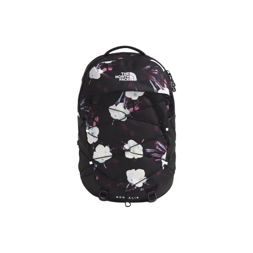 THE NORTH FACE 27L Туристические сумки Переработанный нейлон Черный Зимний Цветочный дизайн Принт Женские