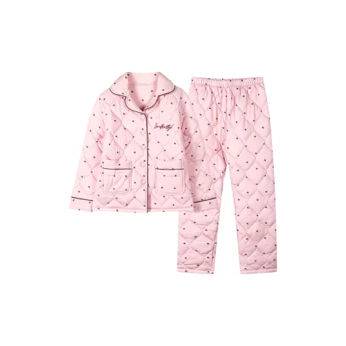 LEZIYUN Пижамный комплект женский розовый