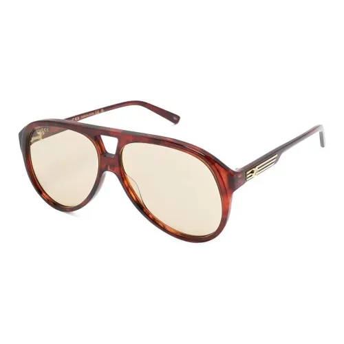 GUCCI Ацетат Aviator Солнцезащитные очки Мужские Оранжевые