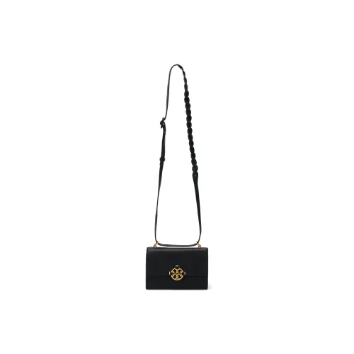 TORY BURCH Miller Litchi Grain Кожа Замша Аккордеон Сумка Сумка через плечо Сумка через плечо Мини Женская Черная