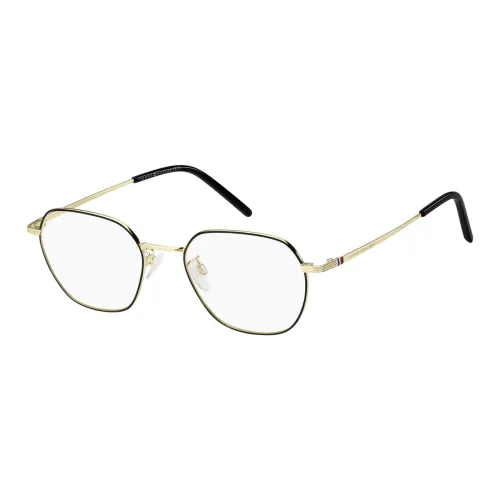 Tommy Hilfiger Квадратные Оправы для Очков Унисекс Золото Черный